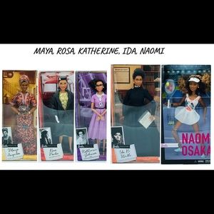Barbie Signature Inspiring Women Maya Angelou Rosa Ida Naomi Katherine